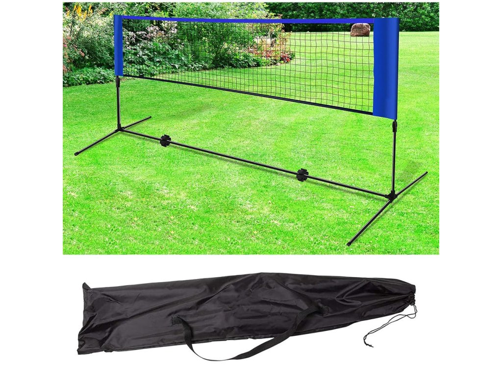 Nastaviteľná športová sieť na bedminton, tenis alebo volejbal